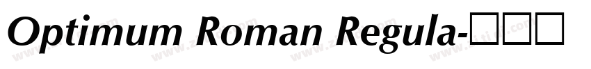 Optimum Roman Regula字体转换